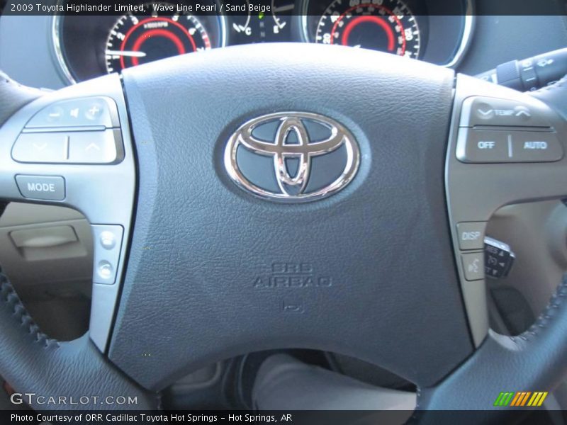 Wave Line Pearl / Sand Beige 2009 Toyota Highlander Limited