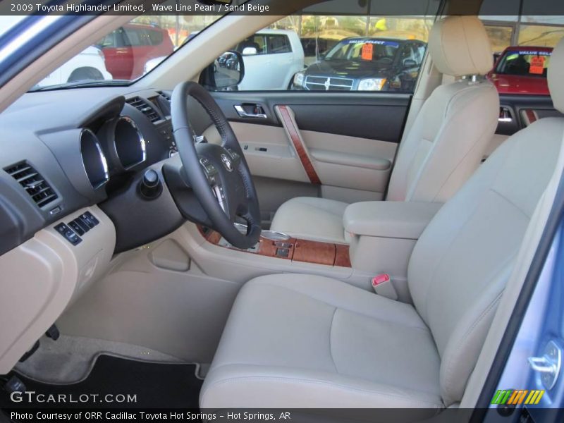 Wave Line Pearl / Sand Beige 2009 Toyota Highlander Limited