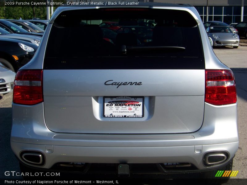 Crystal Silver Metallic / Black Full Leather 2009 Porsche Cayenne Tiptronic