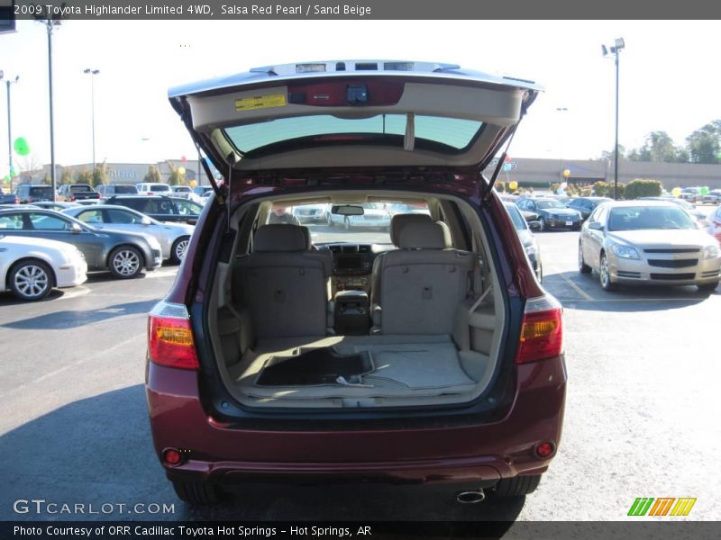 Salsa Red Pearl / Sand Beige 2009 Toyota Highlander Limited 4WD