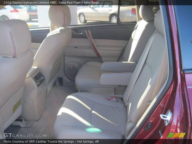 Salsa Red Pearl / Sand Beige 2009 Toyota Highlander Limited 4WD