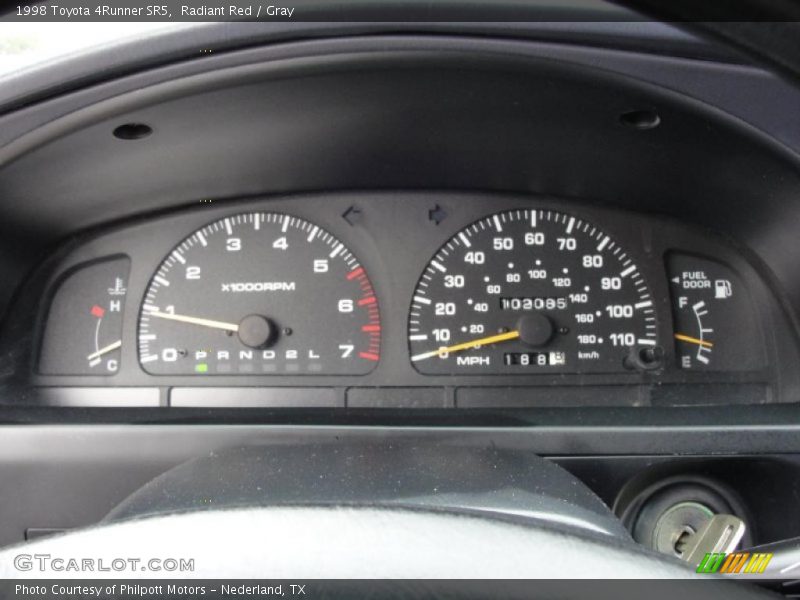 Radiant Red / Gray 1998 Toyota 4Runner SR5