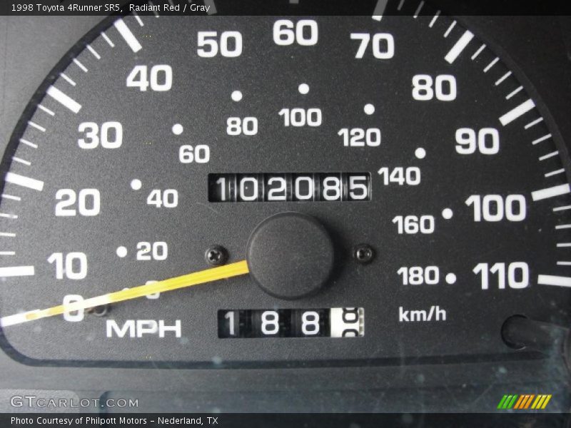 Radiant Red / Gray 1998 Toyota 4Runner SR5