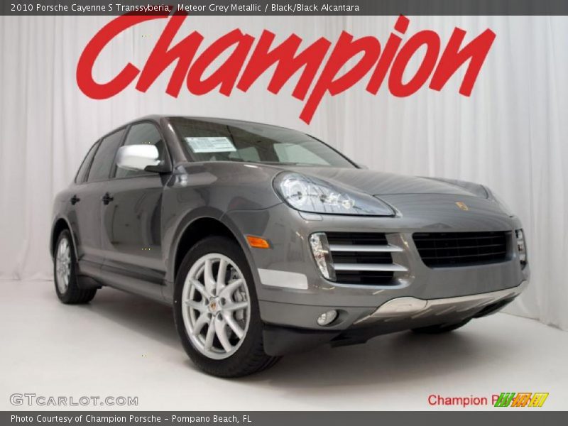 Meteor Grey Metallic / Black/Black Alcantara 2010 Porsche Cayenne S Transsyberia