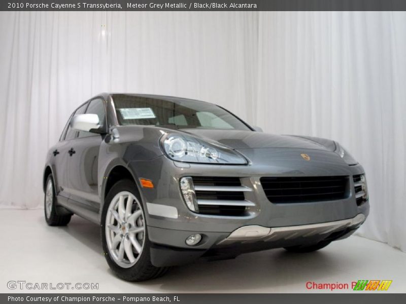 Meteor Grey Metallic / Black/Black Alcantara 2010 Porsche Cayenne S Transsyberia