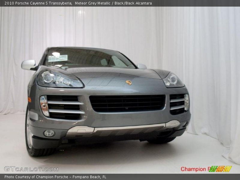 Meteor Grey Metallic / Black/Black Alcantara 2010 Porsche Cayenne S Transsyberia