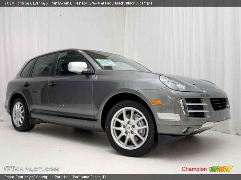 Meteor Grey Metallic / Black/Black Alcantara 2010 Porsche Cayenne S Transsyberia