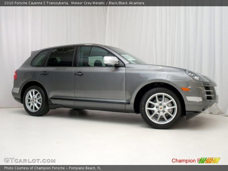 Meteor Grey Metallic / Black/Black Alcantara 2010 Porsche Cayenne S Transsyberia