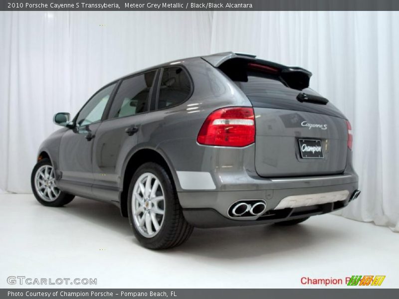 Meteor Grey Metallic / Black/Black Alcantara 2010 Porsche Cayenne S Transsyberia