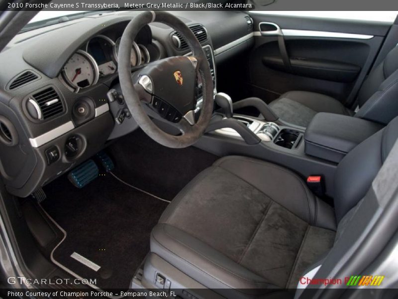 Meteor Grey Metallic / Black/Black Alcantara 2010 Porsche Cayenne S Transsyberia