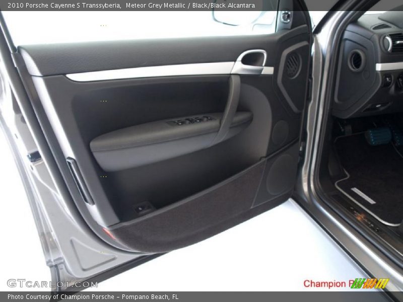 Meteor Grey Metallic / Black/Black Alcantara 2010 Porsche Cayenne S Transsyberia