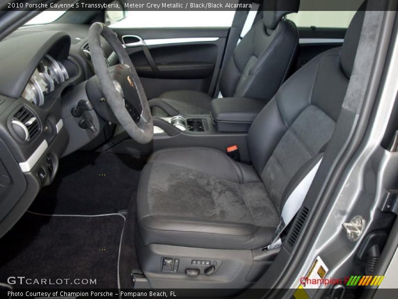 Meteor Grey Metallic / Black/Black Alcantara 2010 Porsche Cayenne S Transsyberia