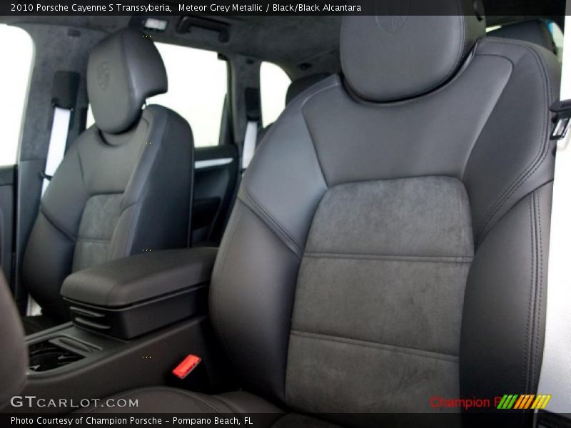Meteor Grey Metallic / Black/Black Alcantara 2010 Porsche Cayenne S Transsyberia
