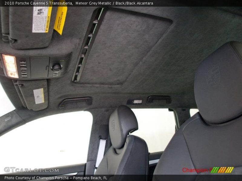 Meteor Grey Metallic / Black/Black Alcantara 2010 Porsche Cayenne S Transsyberia