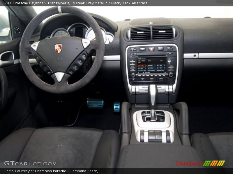 Meteor Grey Metallic / Black/Black Alcantara 2010 Porsche Cayenne S Transsyberia