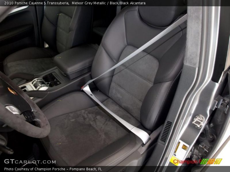 Meteor Grey Metallic / Black/Black Alcantara 2010 Porsche Cayenne S Transsyberia