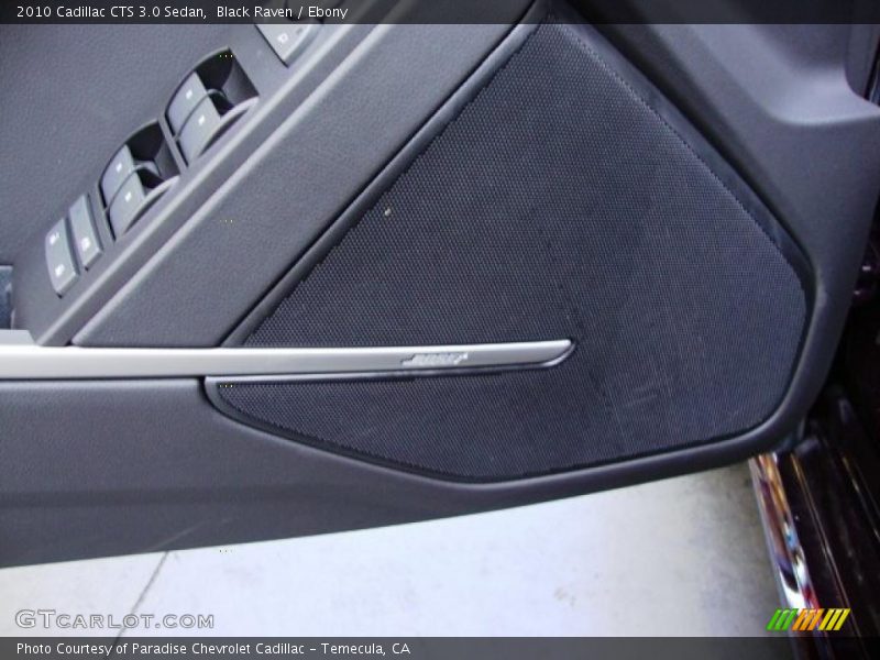 Black Raven / Ebony 2010 Cadillac CTS 3.0 Sedan
