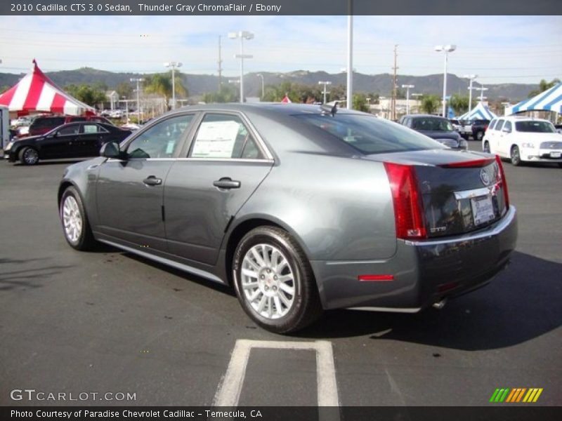Thunder Gray ChromaFlair / Ebony 2010 Cadillac CTS 3.0 Sedan