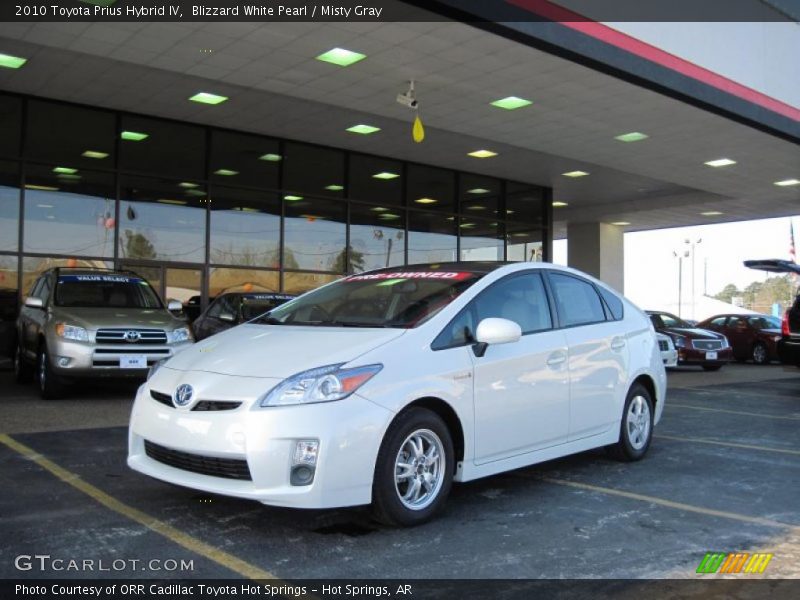 Blizzard White Pearl / Misty Gray 2010 Toyota Prius Hybrid IV