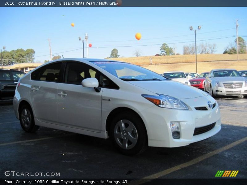 Blizzard White Pearl / Misty Gray 2010 Toyota Prius Hybrid IV