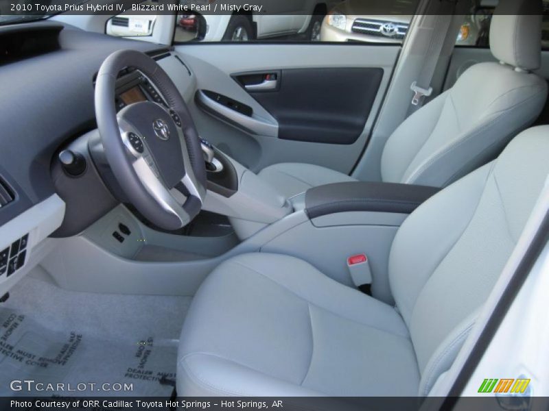 Blizzard White Pearl / Misty Gray 2010 Toyota Prius Hybrid IV