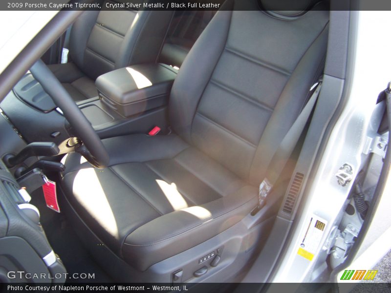 Crystal Silver Metallic / Black Full Leather 2009 Porsche Cayenne Tiptronic
