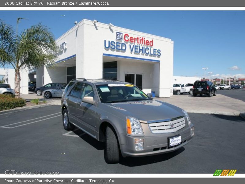 Radiant Bronze / Cashmere/Cocoa 2008 Cadillac SRX V6