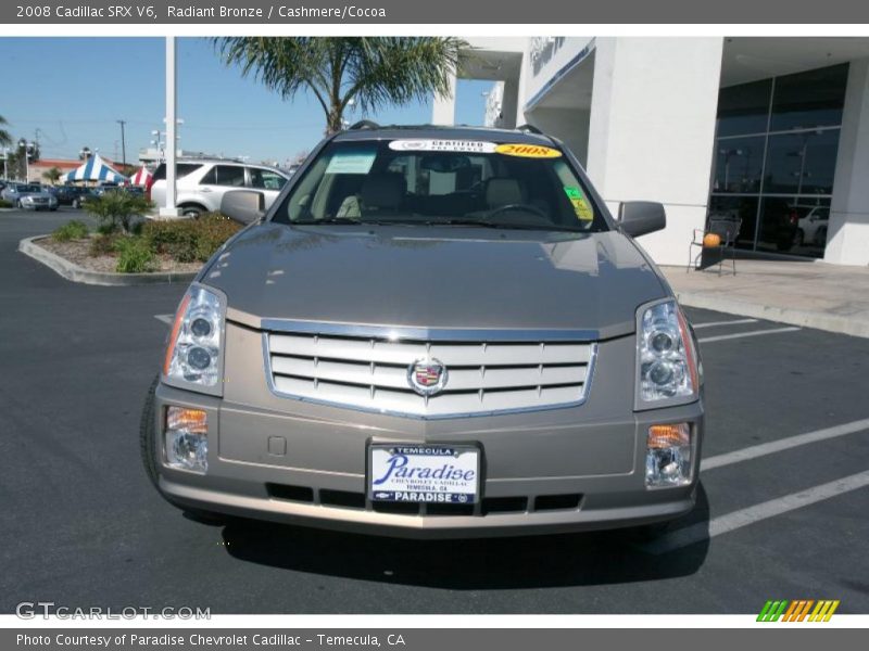 Radiant Bronze / Cashmere/Cocoa 2008 Cadillac SRX V6