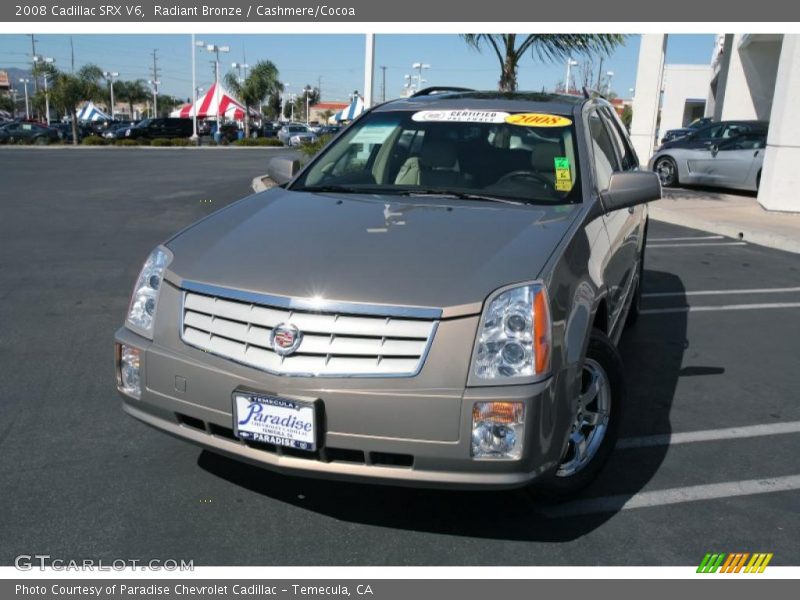 Radiant Bronze / Cashmere/Cocoa 2008 Cadillac SRX V6