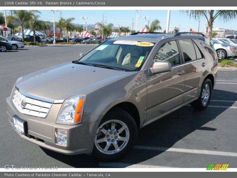 Radiant Bronze / Cashmere/Cocoa 2008 Cadillac SRX V6