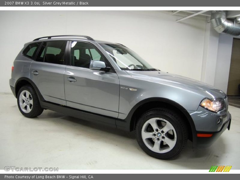 Silver Grey Metallic / Black 2007 BMW X3 3.0si
