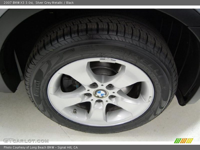 Silver Grey Metallic / Black 2007 BMW X3 3.0si