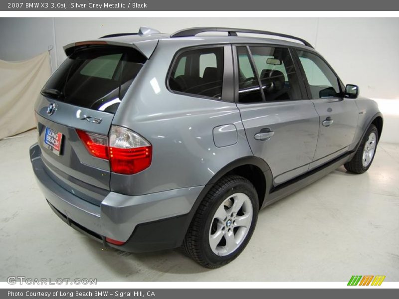 Silver Grey Metallic / Black 2007 BMW X3 3.0si