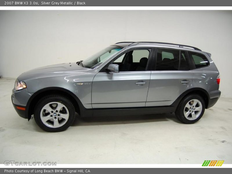 Silver Grey Metallic / Black 2007 BMW X3 3.0si