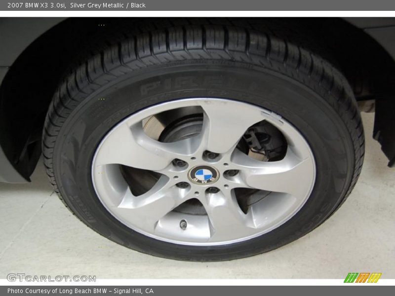 Silver Grey Metallic / Black 2007 BMW X3 3.0si