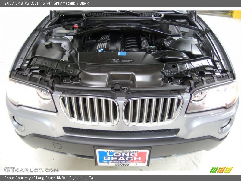 Silver Grey Metallic / Black 2007 BMW X3 3.0si