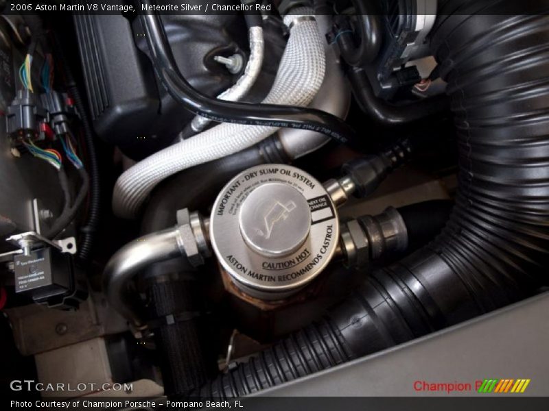 Meteorite Silver / Chancellor Red 2006 Aston Martin V8 Vantage