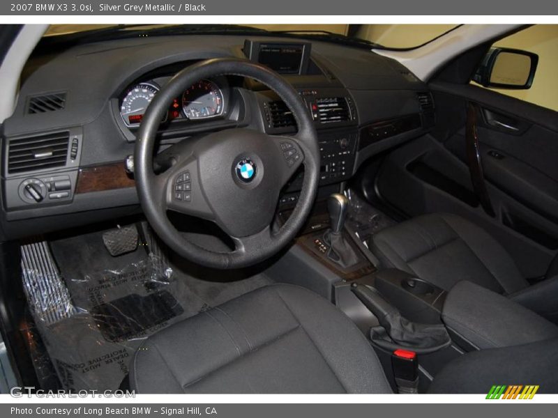 Silver Grey Metallic / Black 2007 BMW X3 3.0si