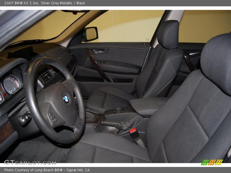 Silver Grey Metallic / Black 2007 BMW X3 3.0si