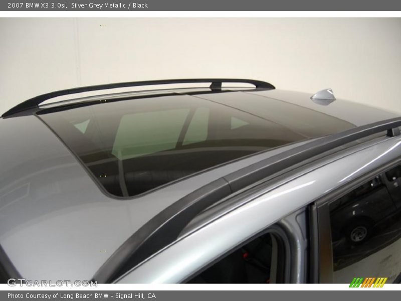 Silver Grey Metallic / Black 2007 BMW X3 3.0si