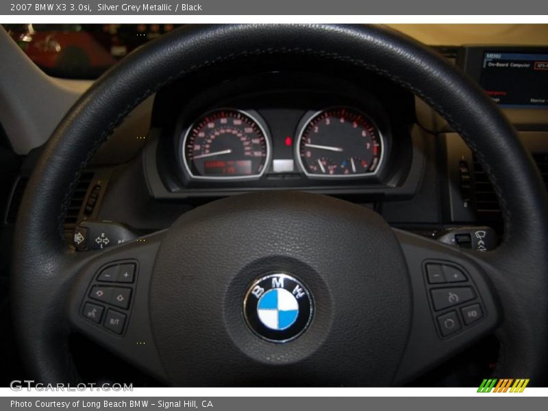 Silver Grey Metallic / Black 2007 BMW X3 3.0si