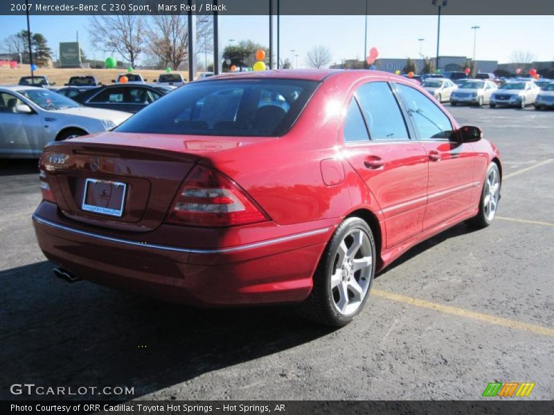 Mars Red / Black 2007 Mercedes-Benz C 230 Sport