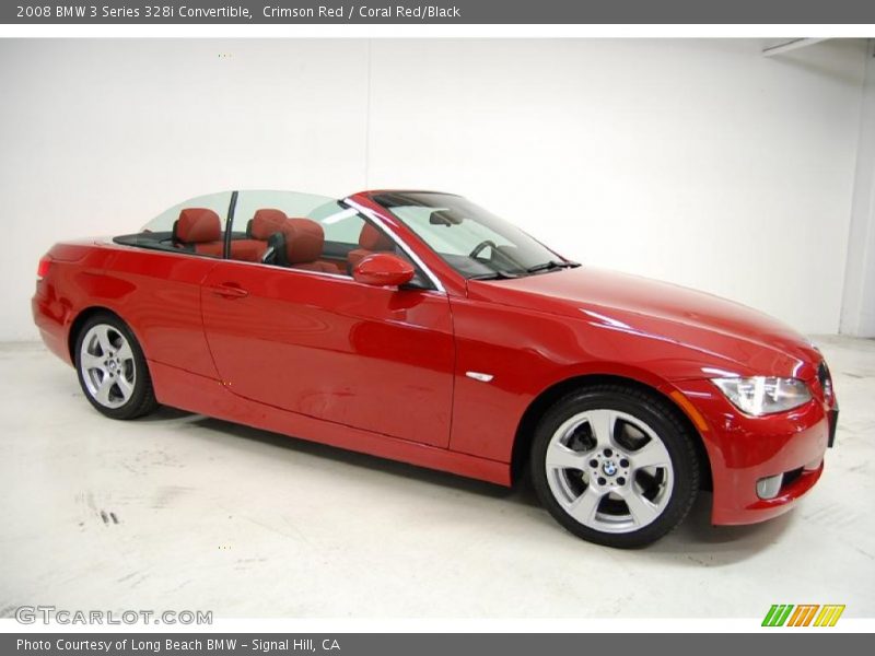 Crimson Red / Coral Red/Black 2008 BMW 3 Series 328i Convertible