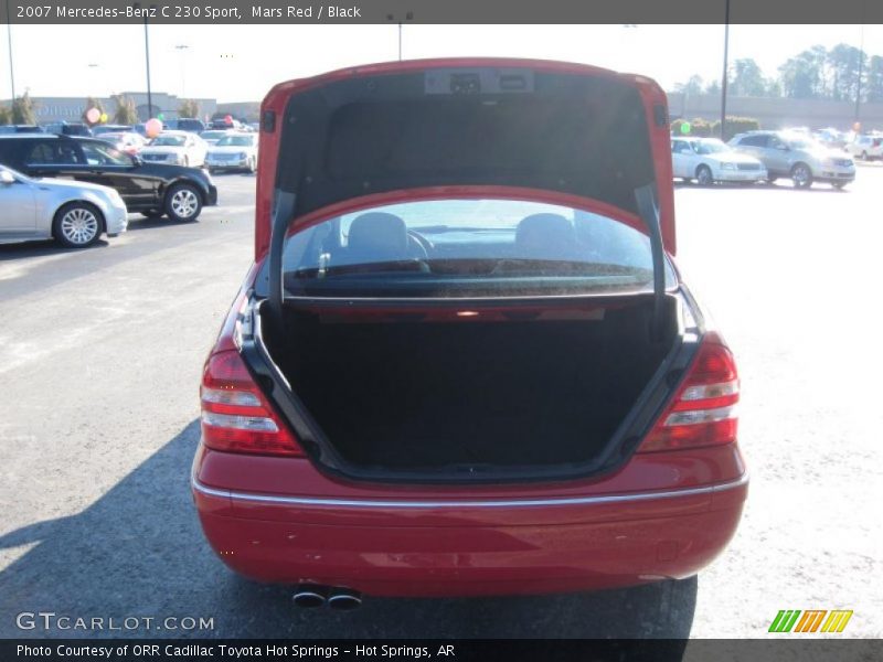 Mars Red / Black 2007 Mercedes-Benz C 230 Sport