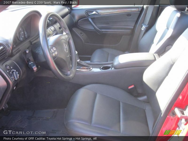 Mars Red / Black 2007 Mercedes-Benz C 230 Sport
