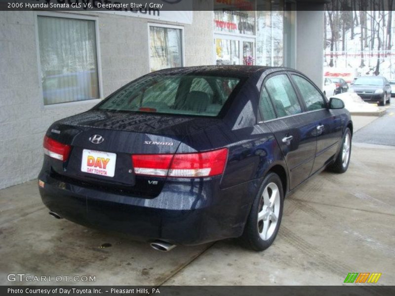 Deepwater Blue / Gray 2006 Hyundai Sonata GLS V6