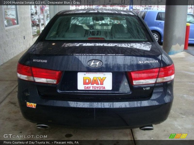 Deepwater Blue / Gray 2006 Hyundai Sonata GLS V6
