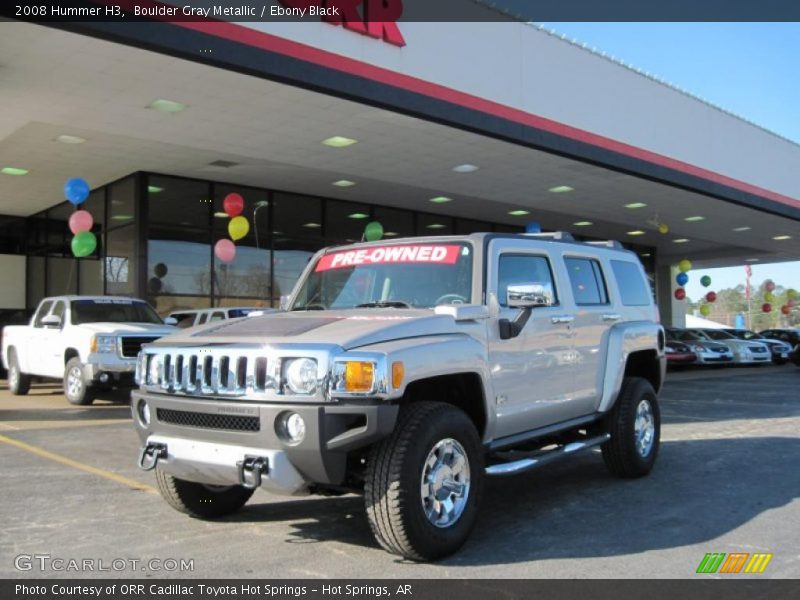 Boulder Gray Metallic / Ebony Black 2008 Hummer H3