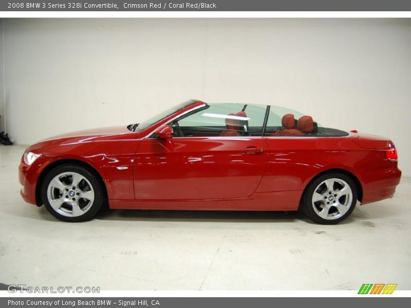 Crimson Red / Coral Red/Black 2008 BMW 3 Series 328i Convertible