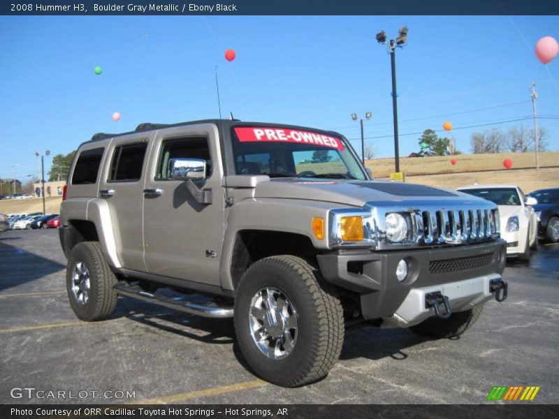 Boulder Gray Metallic / Ebony Black 2008 Hummer H3